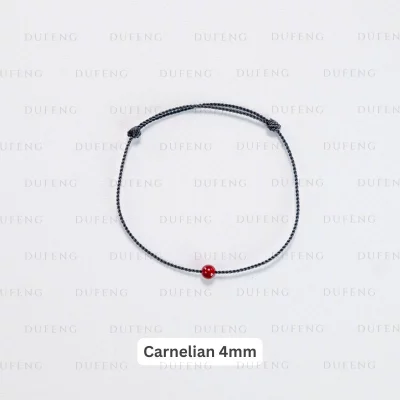 Dufeng - Timeless Gemstone String - Carnelian 4mm, 16-17cm