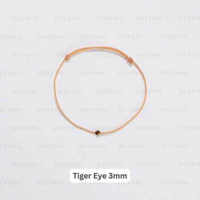 Dufeng - Timeless Gemstone String - Tiger Eye 3mm, 16-17cm