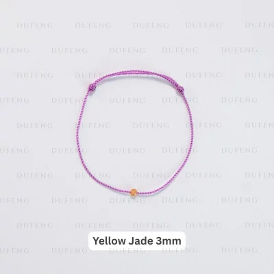 Dufeng - Timeless Gemstone String - Yellow Jade 3mm, 16-17cm