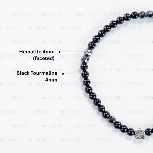Dufeng – Noir Balance Tourmaline Hematite Bracelet