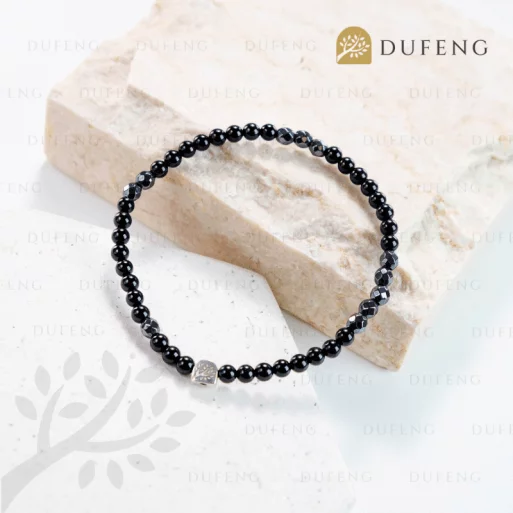 Dufeng – Noir Balance Tourmaline Hematite Bracelet