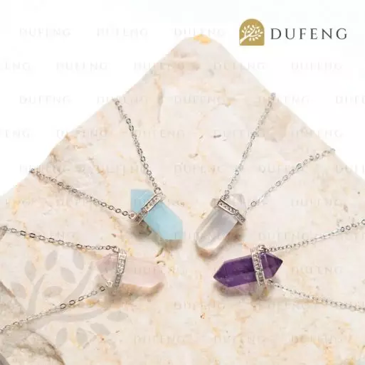 Dufeng - Pure Hexa Crystal Necklace