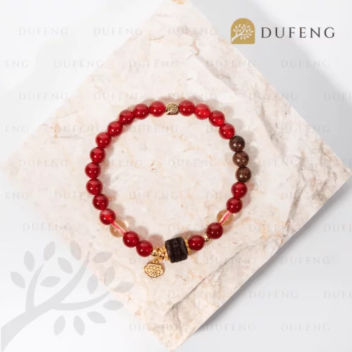 Dufeng – Wheel of Radiant Virtue Carnelian Bracelet