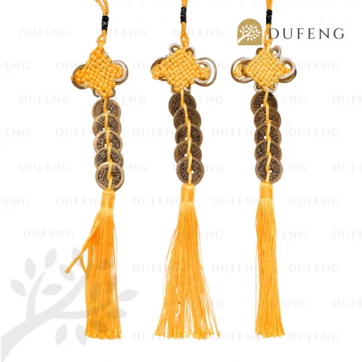 Dufeng – Koin Ikat 5 Pembawa Rezeki Keberuntungan Yellow Color