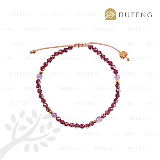 Dufeng - Royal Guardian Garnet Crystal Bracelet