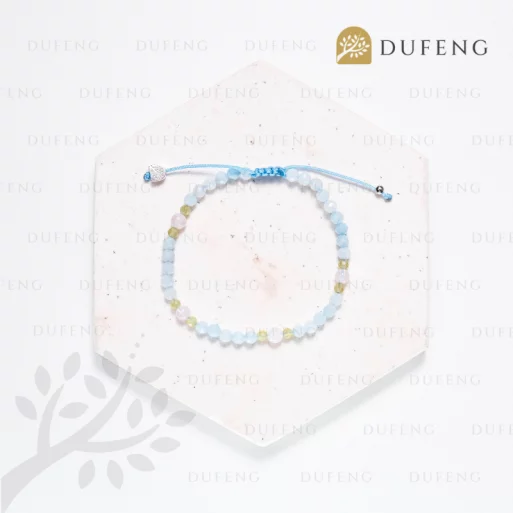 Dufeng – Angel’s Garden Aquamarine Crystal Bracelet