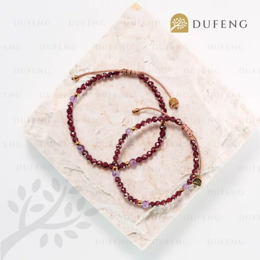 Dufeng – Royal Guardian Garnet Crystal Bracelet