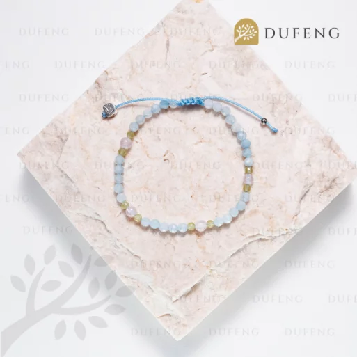 Dufeng – Angel’s Garden Aquamarine Crystal Bracelet