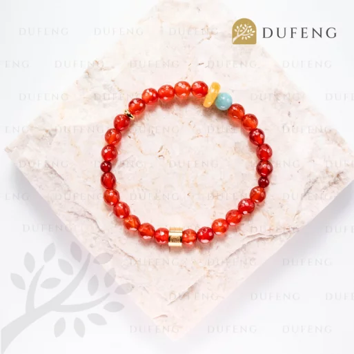 Dufeng – Royal Qi Flow Carnelian Crystal Bracelet
