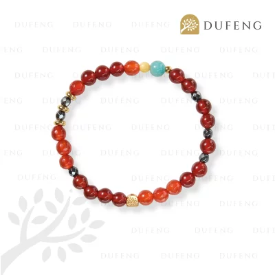 Dufeng - Scarlet Eclat Carnelian Crystal Bracelet