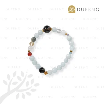 Dufeng - Celestra Harmony Aquamarine Crystal Bracelet
