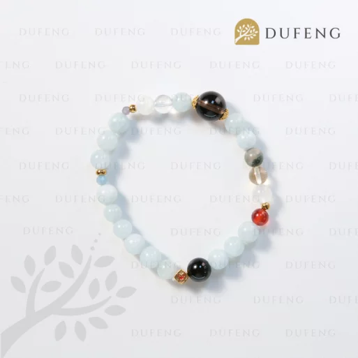 Dufeng – Celestra Harmony Aquamarine Crystal Bracelet