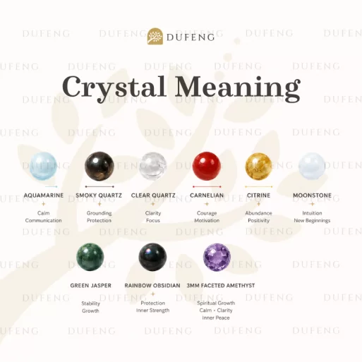 Dufeng – Celestra Harmony Aquamarine Crystal Bracelet