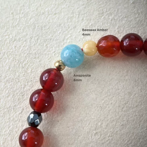 Dufeng – Scarlet Eclat Carnelian Crystal Bracelet