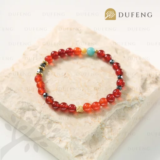 Dufeng – Scarlet Eclat Carnelian Crystal Bracelet