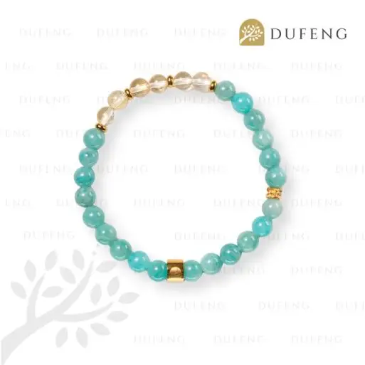 Dufeng - Radiant Lumina Amazonite Citrine Bracelet