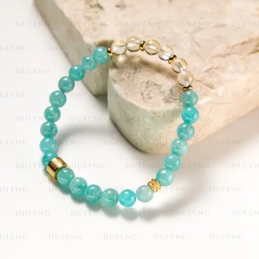Dufeng – Radiant Lumina Amazonite Citrine Bracelet