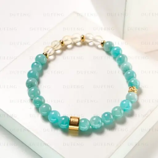 Dufeng – Radiant Lumina Amazonite Citrine Bracelet