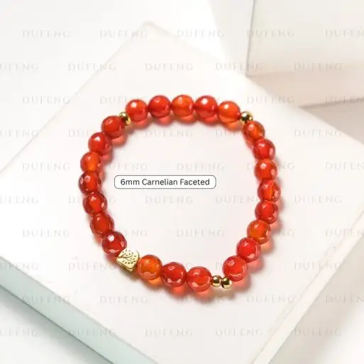 Dufeng – Inner Flame Carnelian Crystal Bracelet