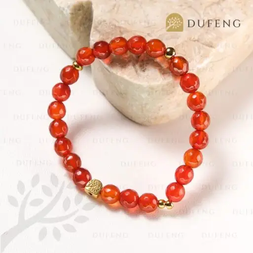 Dufeng – Inner Flame Carnelian Crystal Bracelet